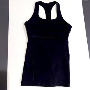 Lululemon Power Up Black Tank Top Sz 6
